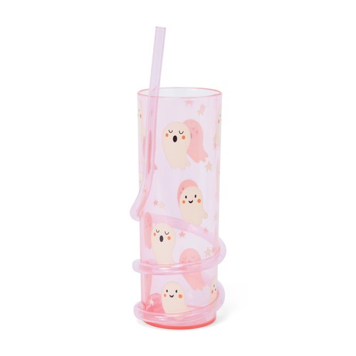 Morrisons Halloween Tumbler With Swirly Straw Assorted