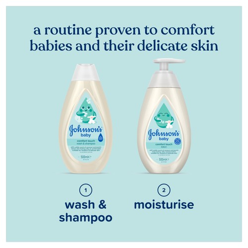 Johnson's Baby Comfort Touch Wash Shampoo 500ML