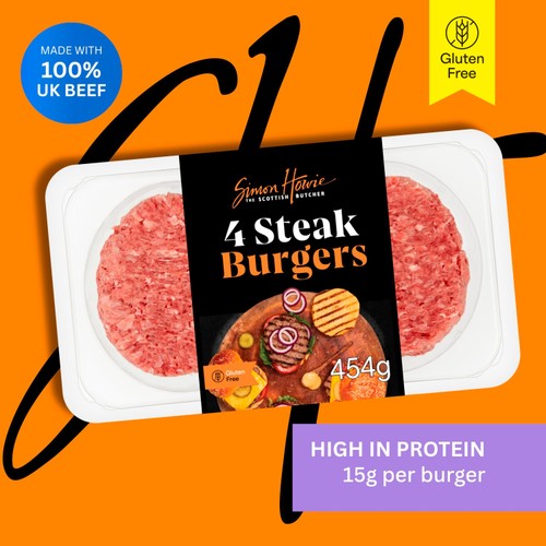 Simon Howie The Scottish Butcher 4 Premium Steak Burgers 454g