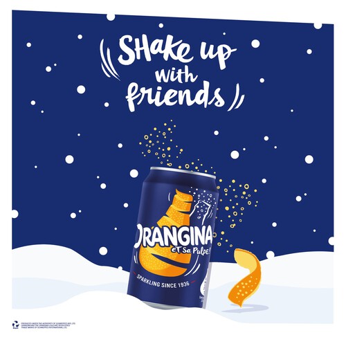 Orangina Sparkling Fruit Drink Cans 6 Pack