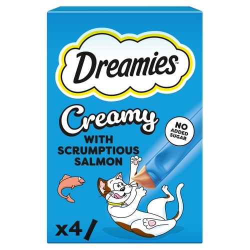 Dreamies Creamy No Sugar Cat Treats With Salmon