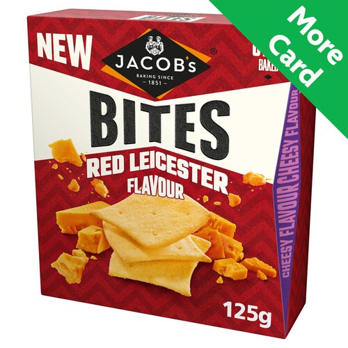 Jacob's Bites Red Leicester Crackers 