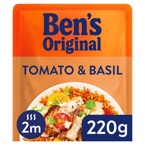 Bens Original Tomato and Basil Microwave Rice 