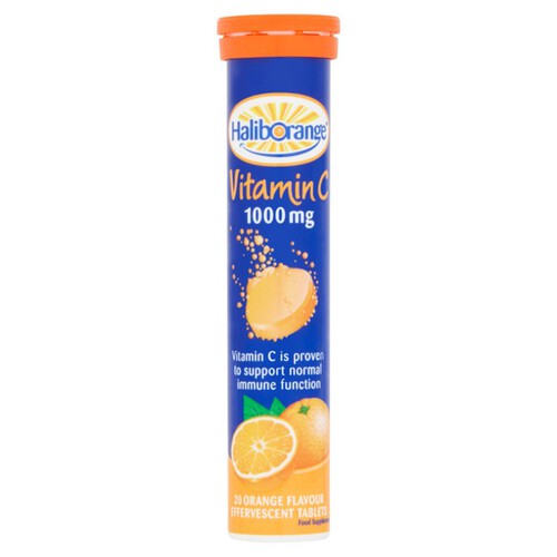 Haliborange Vit C Effervescent 1000mg 20's Orange