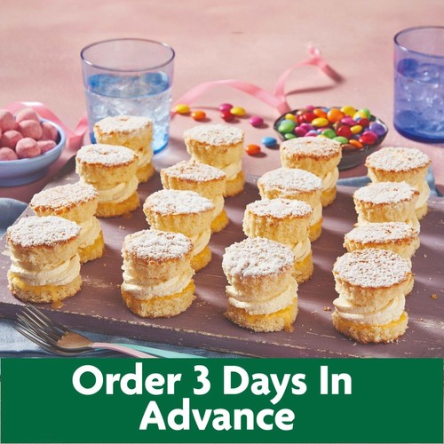 Lemon Mini Sponge Sharing Platter (16 Pieces)   FTO