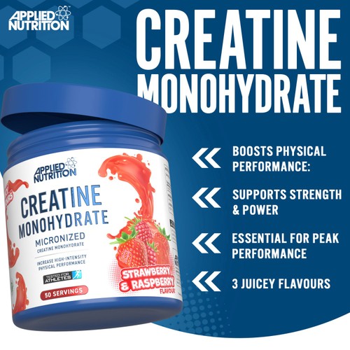 Applied Nutrition Creatine Monohydrate Strawberry & Raspberry 250g
