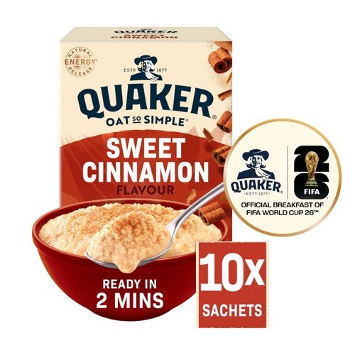 Quaker Oat So Simple Sweet Cinnamon Porridge Sachets
