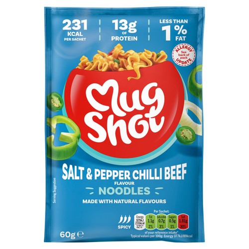 Mug Shot Salt & Pepper Chilli Beef Noodles 