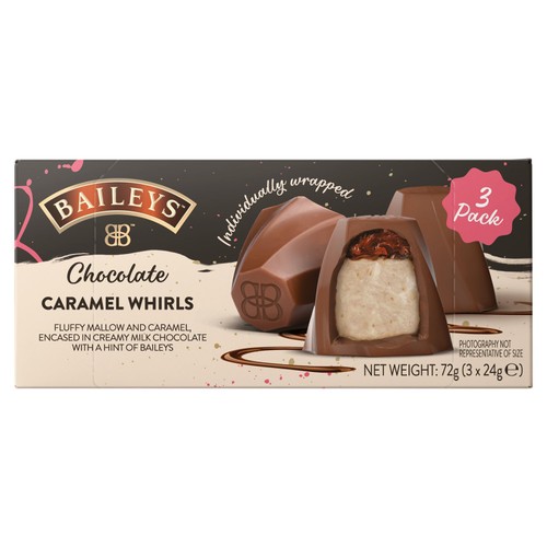 Baileys Chocolate Caramel Whirls 3 x 24g (72g)