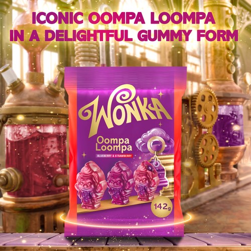 Wonka Blueberry & Strawberry Oompa Loompa Sweets 142g