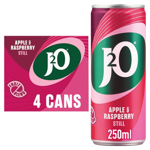 J2O Apple & Raspberry 4 Cans