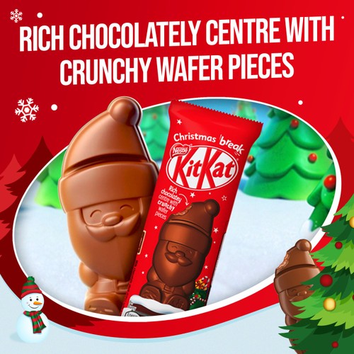Kit Kat Santa Milk Chocolate Christmas Figure 29g