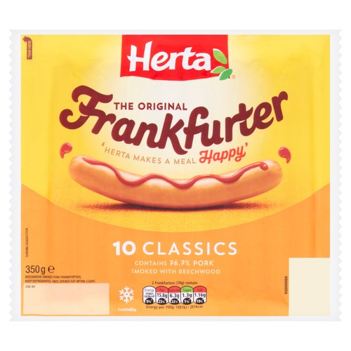 Herta Classic Frankfurter 10 Pack