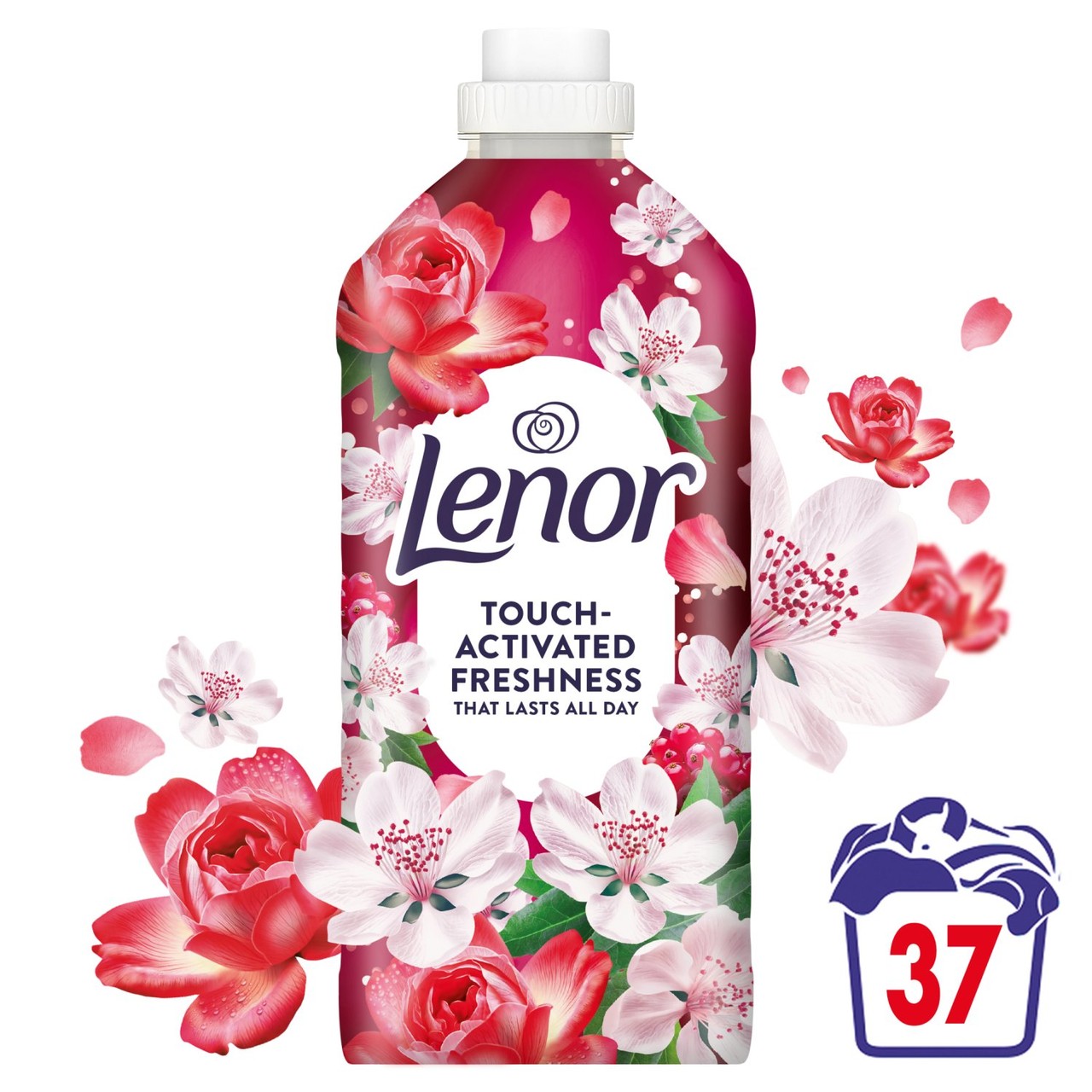 Lenor Fabric Conditioner Liquid Wild Berries Jasmine 37 Washes