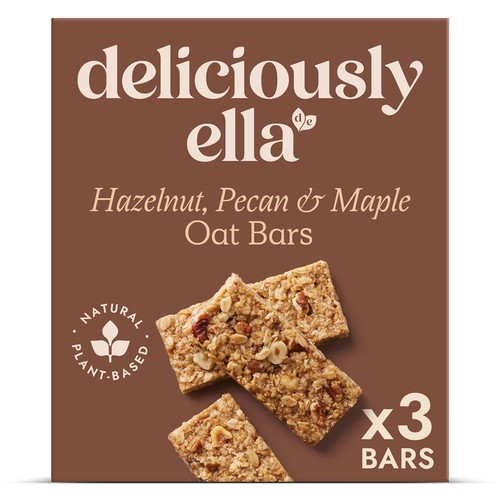 Deliciously Ella Hazelnut, Pecan & Maple Oat Bars Multipack 3x50g