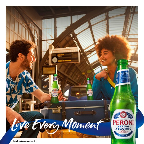 Peroni Nastro Azzurro Bottled Beer Lager Multipack