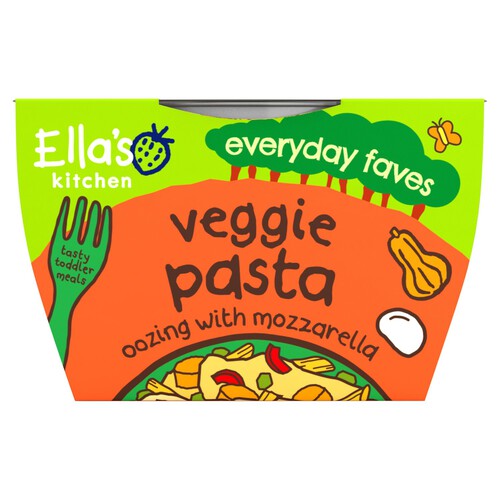 Ella's Kitchen Organic Cheesy Veg Pasta Toddler Tray Meal 12+ Months