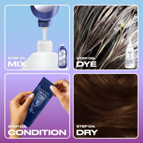 Clairol Nice'n Easy Tone+Gloss Semi Permanent Hair Dye 500/765 Medium Brown