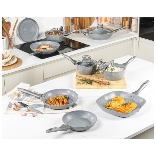 Salter Marblestone 24cm Frypan Grey