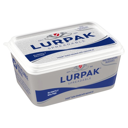 Lurpak Slightly Salted Spreadable Blend of Butter and Rapeseed Oil 400g