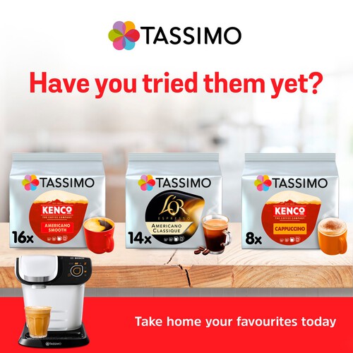 Tassimo Kenco Flat White Coffee Pods x8