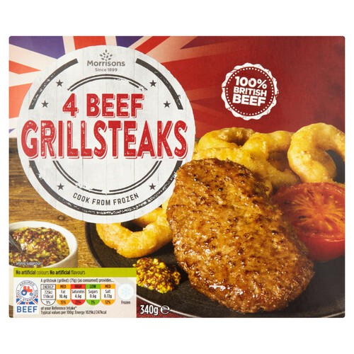 Morrisons 4 Beef Grill Steaks