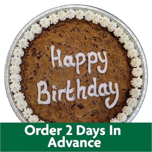 Giant 10" Chocolate Cookie Happy Birthday (Serves 10)   FTO