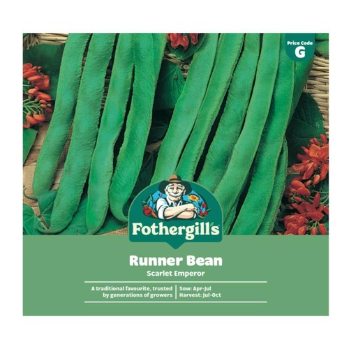 Mr Fothergills Runner Bean Scarlet Emperor Seeds