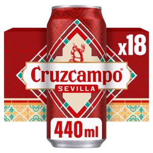 Cruzcampo Sevilla Lager Beer Cans 18x440ml product image