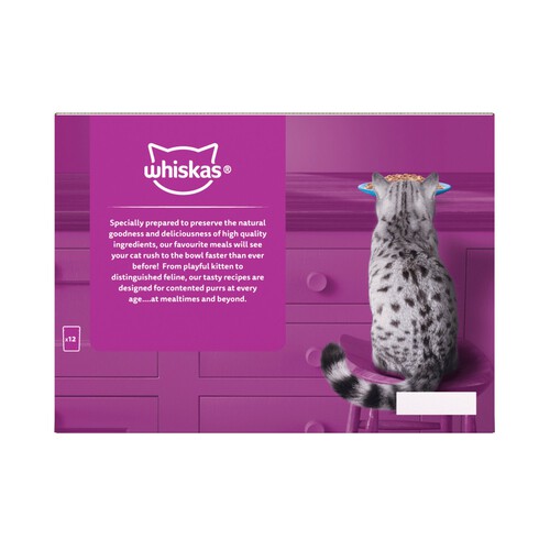 Whiskas Senior 11+ Fish Favourites Pouches in Jelly