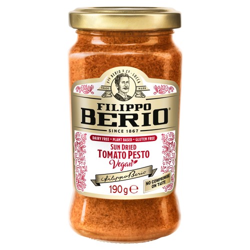 Filippo Berio Vegan Sun Dried Tomato Pesto 190