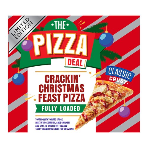 Morrisons Christmas Takeaway Chicken & Stuffing Pizza 530g