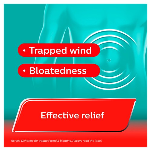 Rennie Deflatine Wind Relief Chewable Tablets
