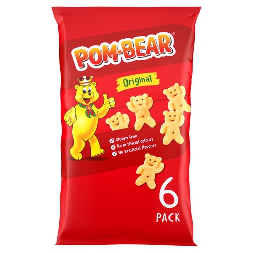 Pom-Bear Original Multipack Crisps 6 Pack x 13g