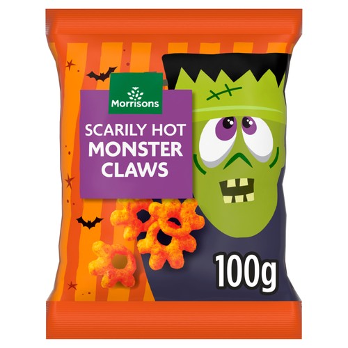 Morrisons Scarily Hot Monster Claws Crisps 100g