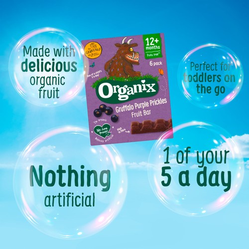 Organix Gruffalo Blackcurrant Fruit Bar 6X17G