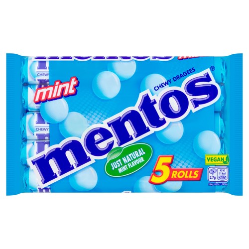 Mentos Chewy Dragees Mint Rolls