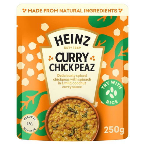 Heinz Curry Chickpeas Microwave Pouch