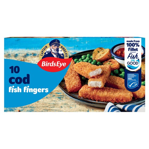 Birds Eye 10 Cod Fish Fingers