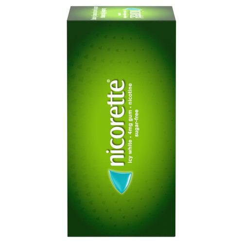 Nicorette Icy White 4mg Gum (Stop Smoking Aid)