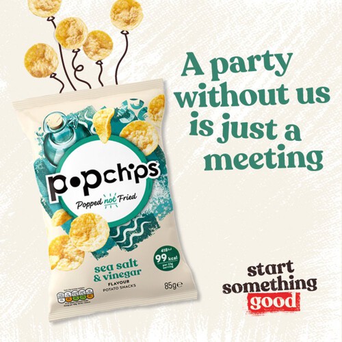 Popchips Sea Salt & Vinegar Sharing Crisps