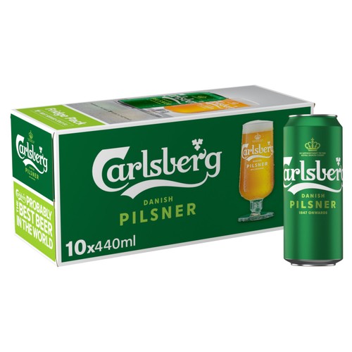 Carlsberg Danish Pilsner Lager Beer Cans