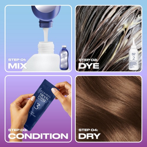 Clairol Nice'N Easy Tone+Gloss Semi Permanent Hair Dye 600/755 Light Brown