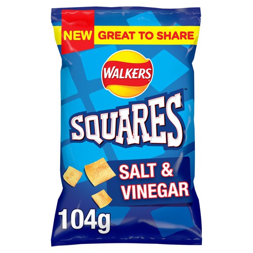 Walkers Squares Salt And Vinegar