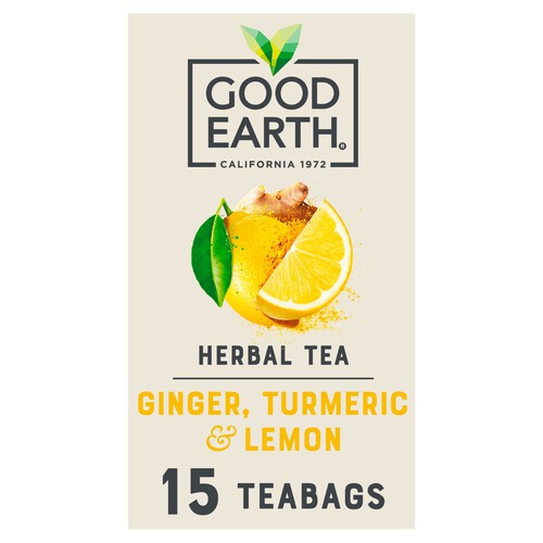 Good Earth Tea Lemon, Ginger & Turmeric 15's