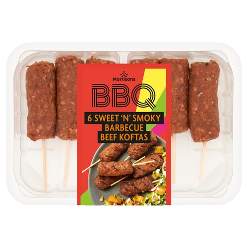 Morrisons BBQ Sweet 'N' Smoky Barbecue Beef Koftas