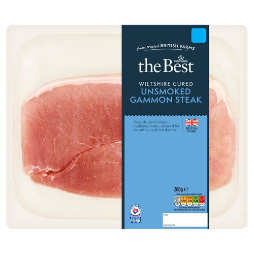 Morrisons Wiltshire Cured Unsmoked Gammon Steak