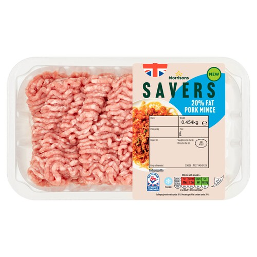 Morrisons Savers Pork Mince 20% Fat