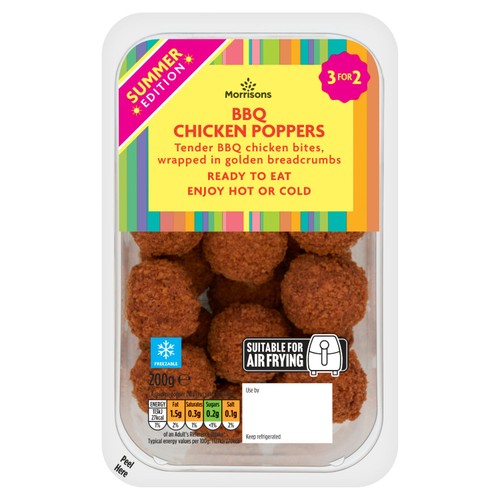 Morrisons BBQ Chicken Poppers 200g