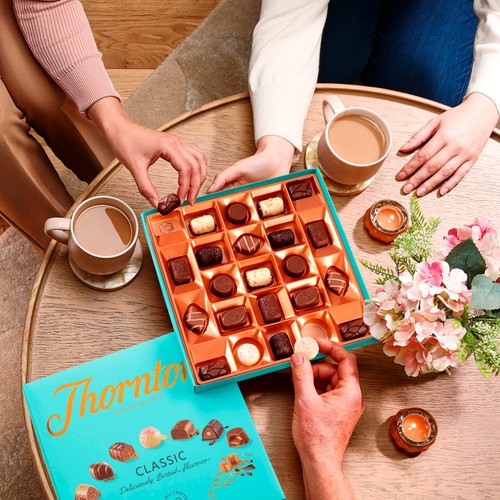 Thorntons Classic Milk, Dark, White Large Chocolate Gift Box